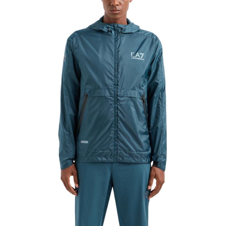 EMPORIO ARMANI EA7  Logo Print Hooded Jacket Dark Green. 3DPB03-PNFHZ-1821 圖 3