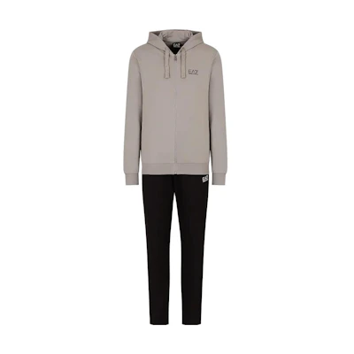 EMPORIO ARMANI EA7 Logo Print Hoodie Zip-Up Sports Tracksuit 8NPV50-PJ05Z-29CE