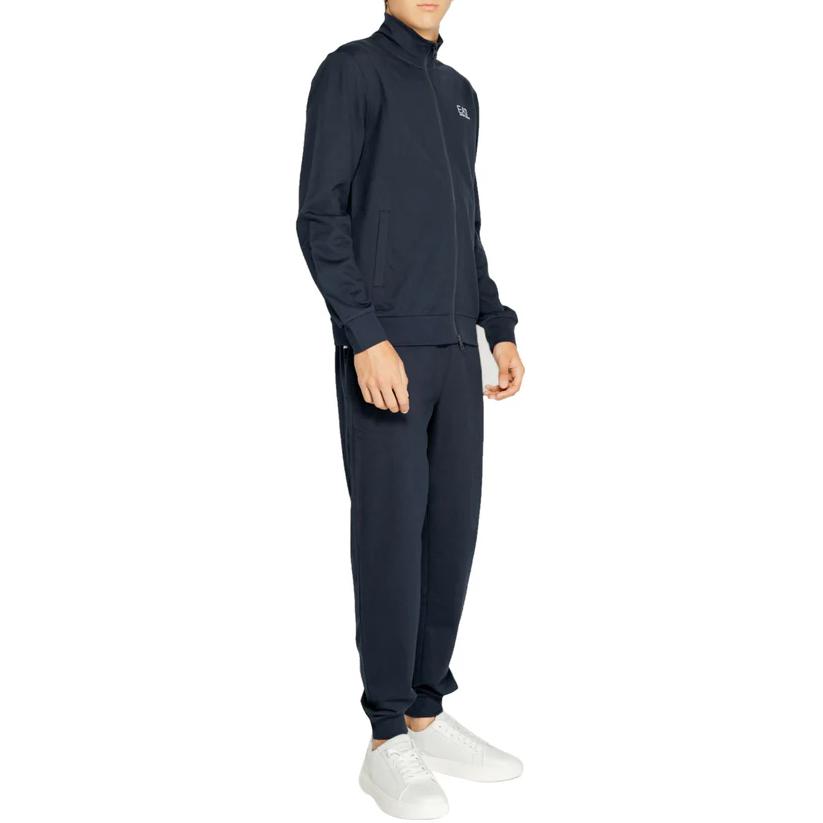 Details for 安普里奧·阿瑪尼EA7藍色Logo運動套裝-拉鍊外套與慢跑褲組合 8NPV60-PJVRZ-0562