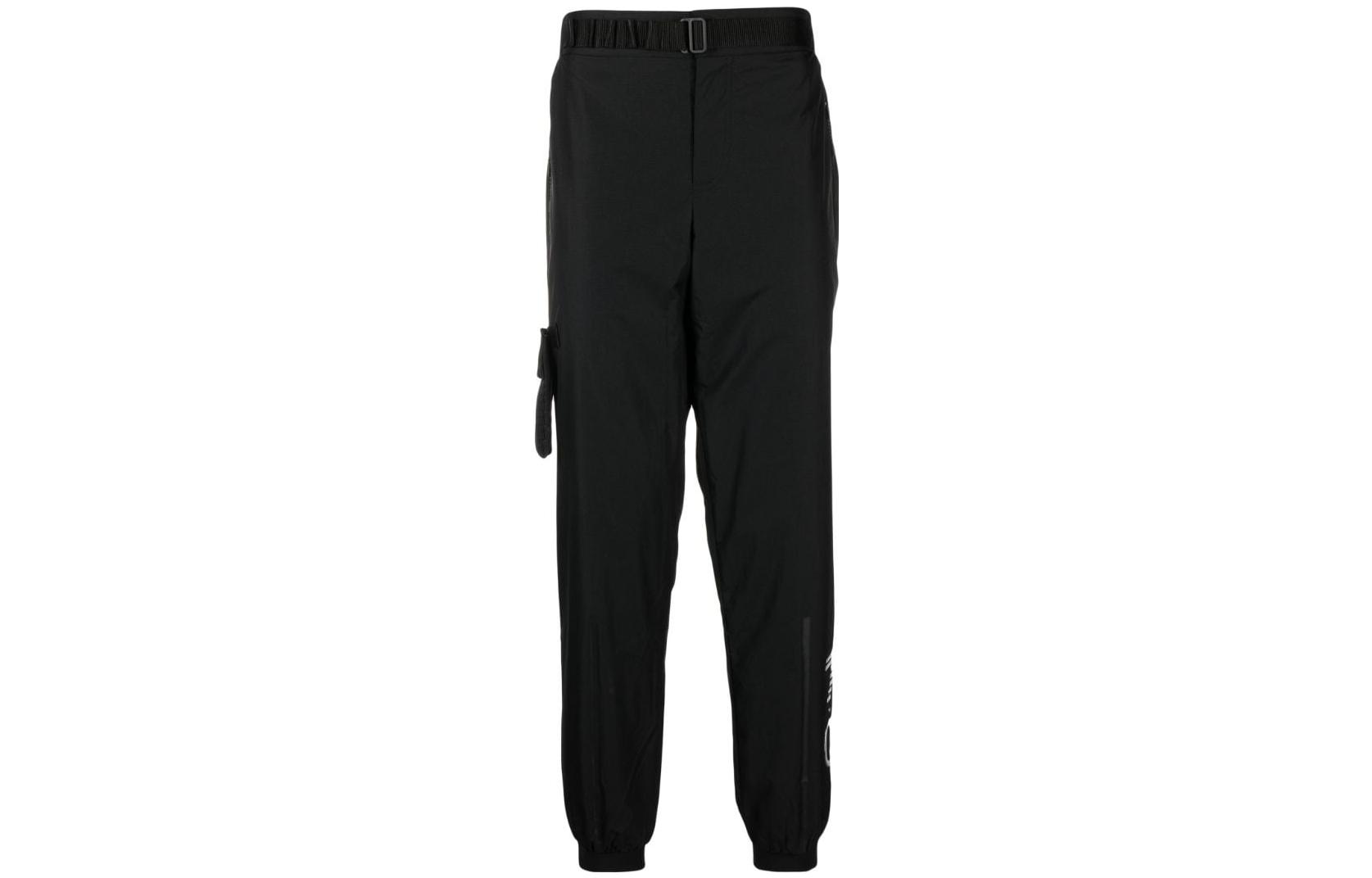 EMPORIO ARMANI EA7  Logo Tapered Jogger Pants Black. 6RPP61-PN4UZ-1200