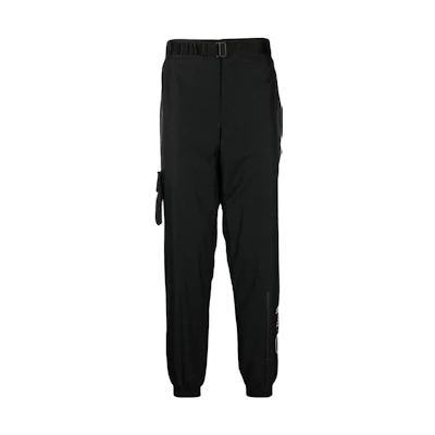 EMPORIO ARMANI EA7 Logo Tapered Jogger Pants Black. 6RPP61-PN4UZ-1200