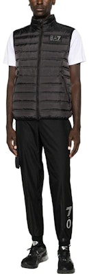 EMPORIO ARMANI EA7 Logo Tapered Jogger Pants Black. 6RPP61-PN4UZ-1200 Lookbook EMPORIO ARMANI EA7 Logo Tapered Jogger Pants Black. 6RPP61-PN4UZ-1200