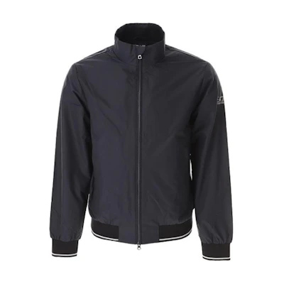 Emporio Armani EA7 Navy Blue Zip-Up Logo High-Neck Jacket. 3DPB07-PN27Z-0578