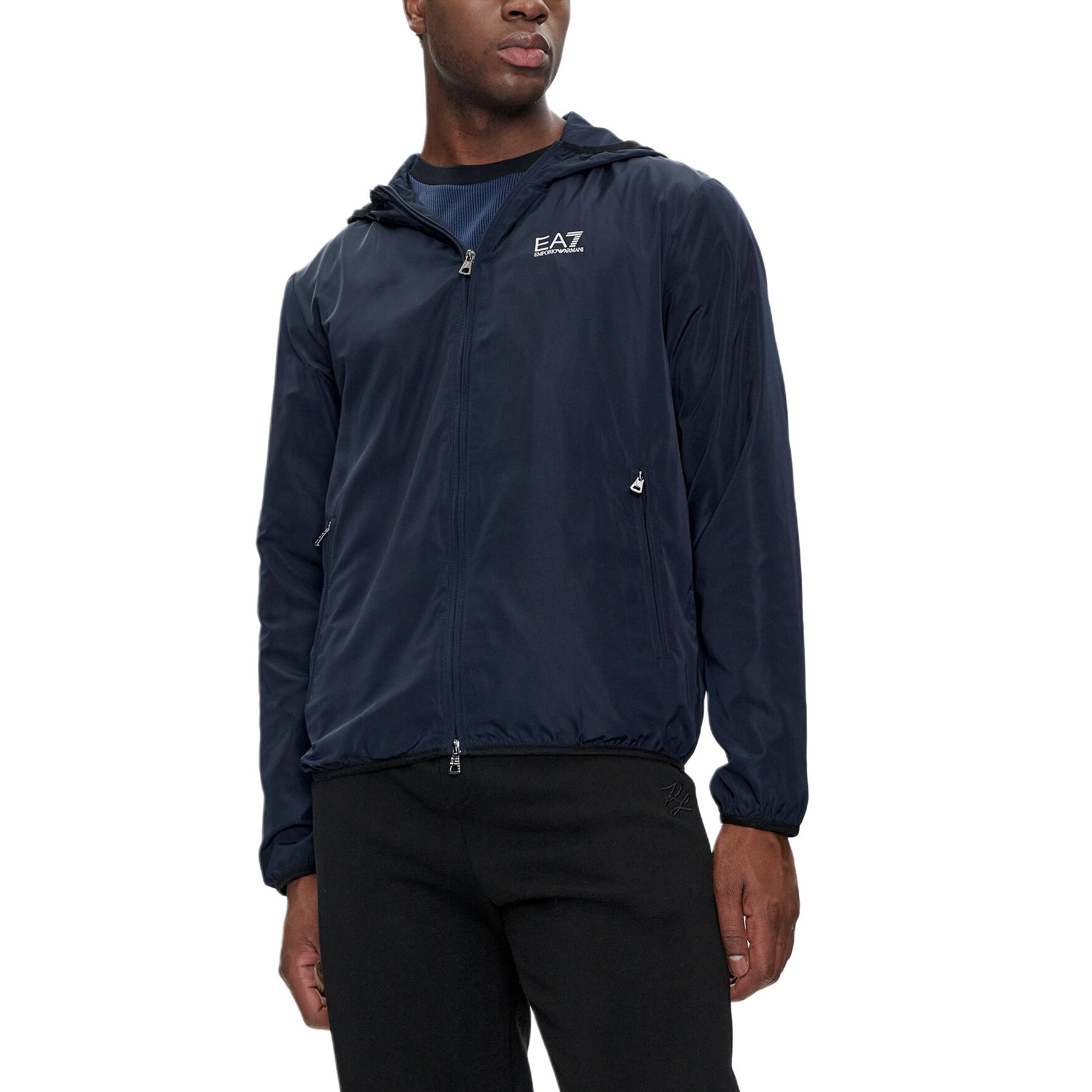 Purchase エンポリオアルマーニ EA7 ネイビーブルー ジップフーディージャケット FW24. 8NPB22-PNGRZ-1562