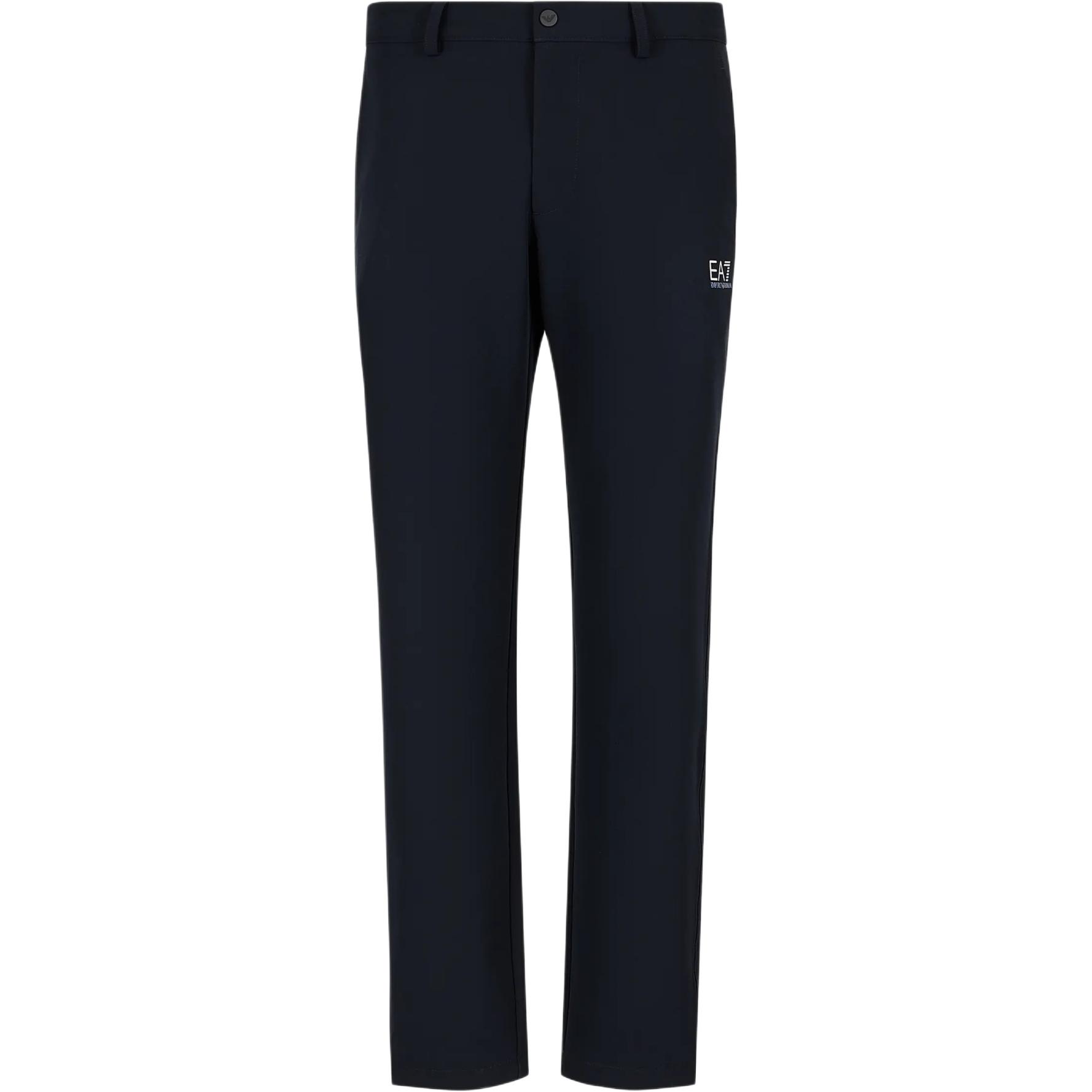 EMPORIO ARMANI EA7  Navy Casual Pants with Solid Logo Print and Button Design 6DPP88-PNGWZ-1562