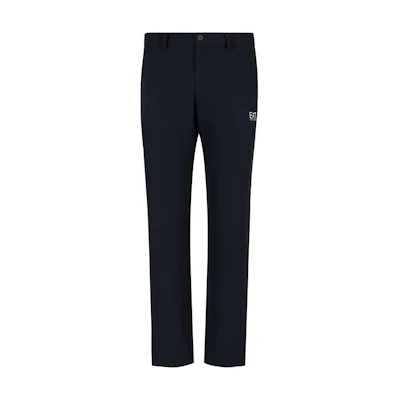EMPORIO ARMANI EA7 Navy Casual Pants with Solid Logo Print and Button Design 6DPP88-PNGWZ-1562