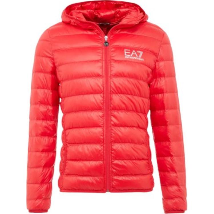 EMPORIO ARMANI EA7  Red Logo Print Hooded Jacket 8NPB02-PN29Z-1462