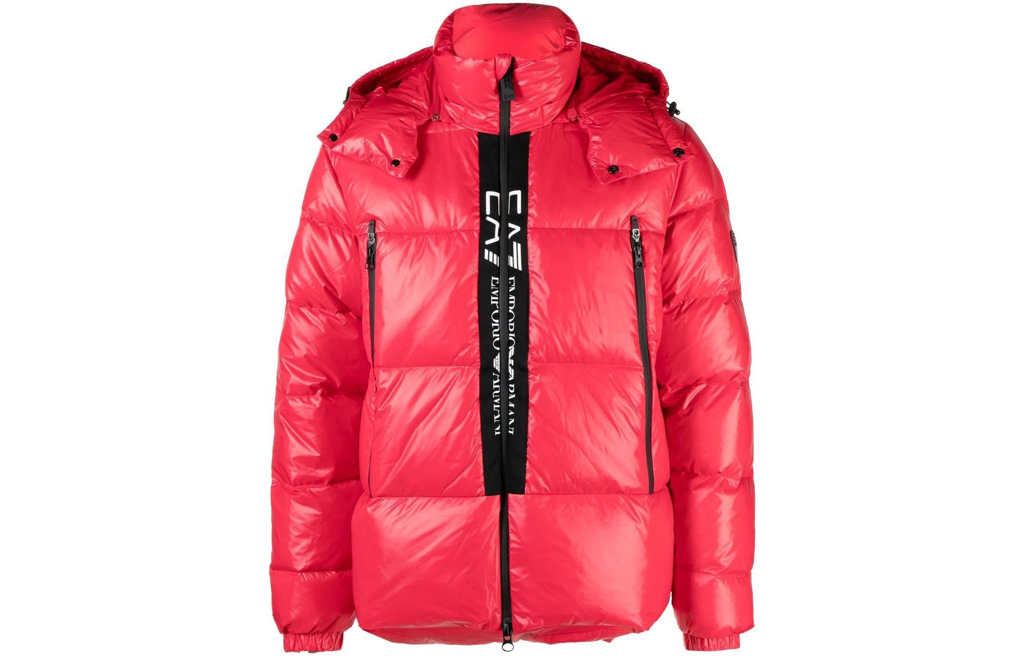 Emporio Armani EA7  Red Logo Printed Down Jacket with Hood. 6LPB01-PNR4Z-1451 圖 2