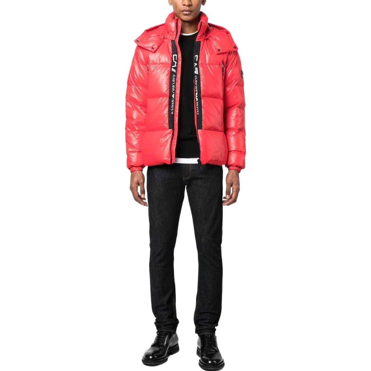 Emporio Armani EA7  Red Logo Printed Down Jacket with Hood. 6LPB01-PNR4Z-1451 圖 3