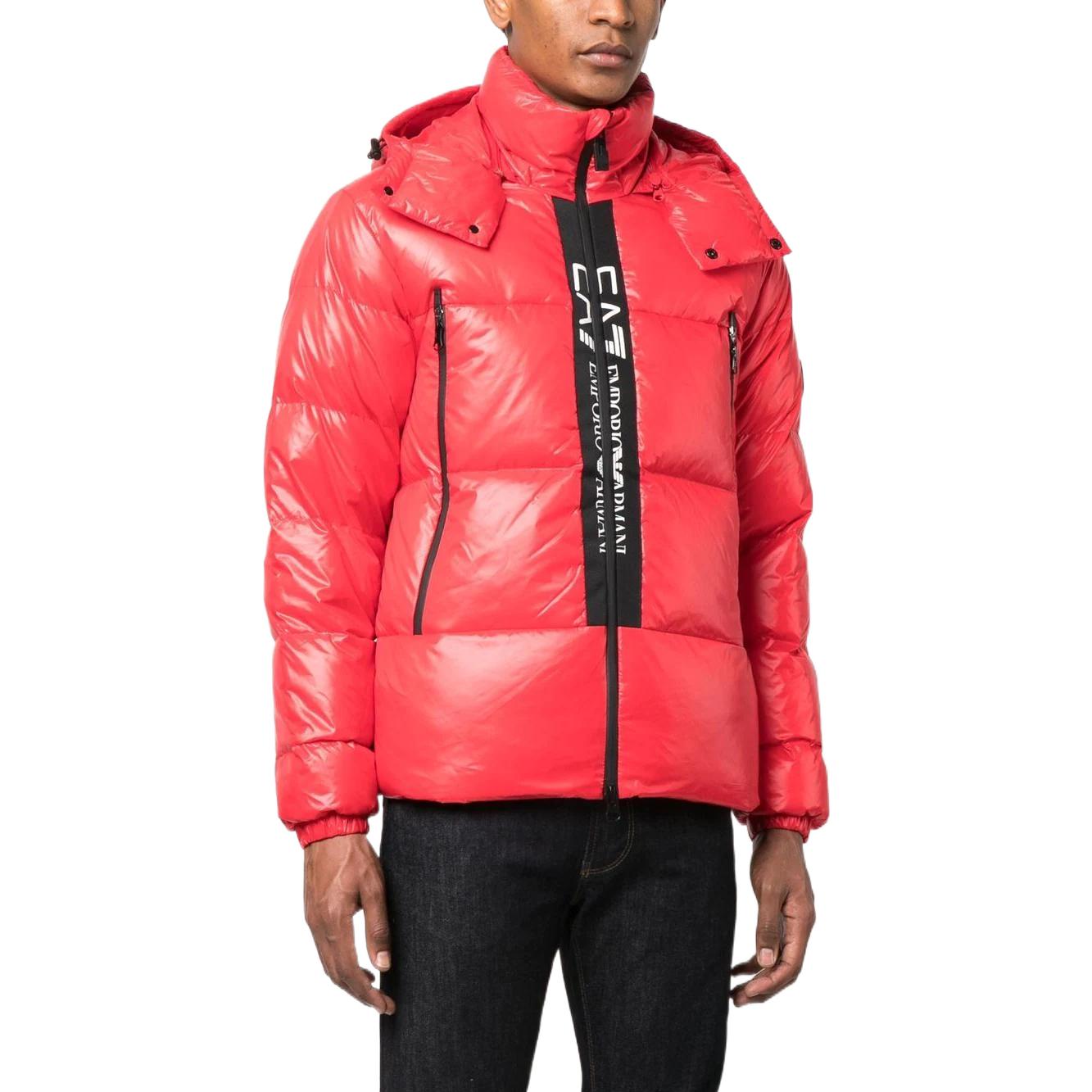 Emporio Armani EA7  Red Logo Printed Down Jacket with Hood. 6LPB01-PNR4Z-1451 圖 5