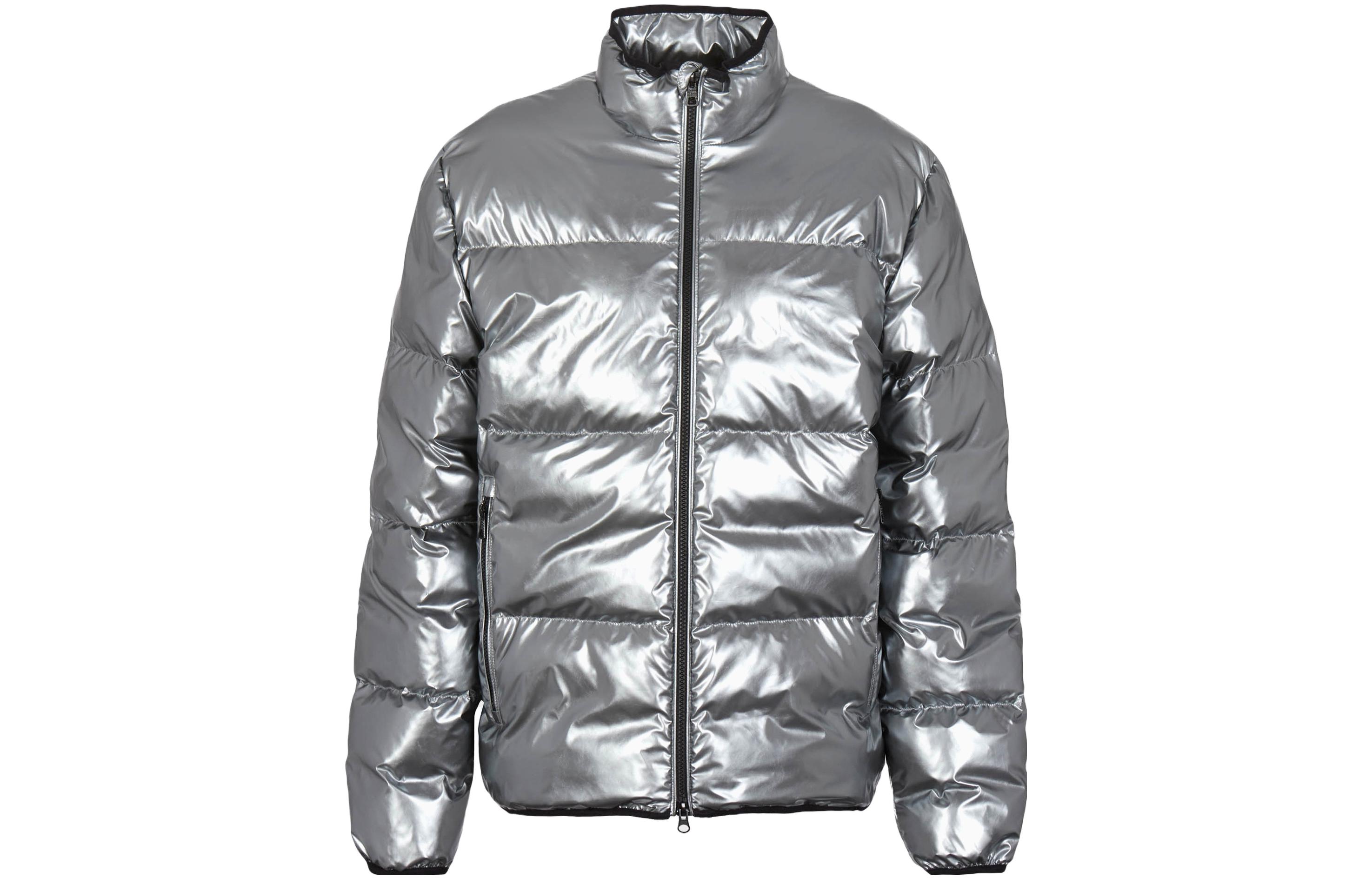 Order Emporio Armani EA7 银色标志印花长袖棉质拉链外套. 6RPB02-PN3VZ-1988