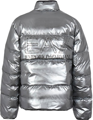 Emporio Armani EA7 银色标志印花长袖棉质拉链外套. 6RPB02-PN3VZ-1988 Lookbook Emporio Armani EA7 银色标志印花长袖棉质拉链外套. 6RPB02-PN3VZ-1988