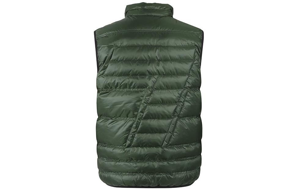 Lookbook EMPORIO ARMANI EA7 无袖羽绒马甲 军绿色 SS24 标志印花 6RPQ02-PN5ZZ-1845