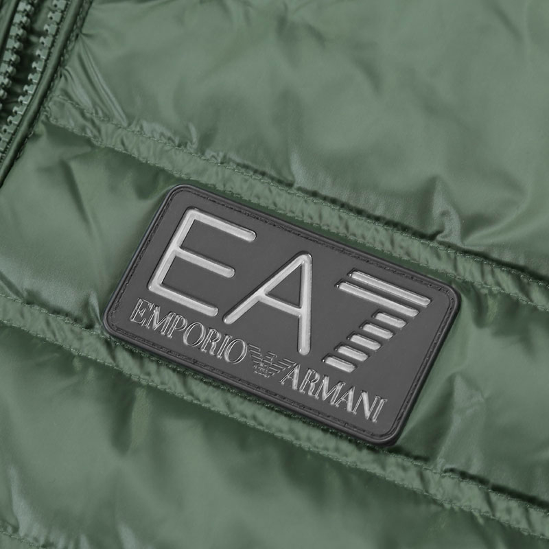 Purchase EMPORIO ARMANI EA7 无袖羽绒马甲 军绿色 SS24 标志印花 6RPQ02-PN5ZZ-1845