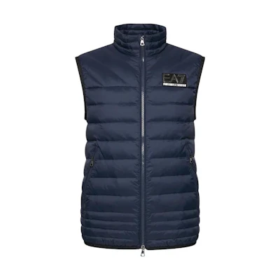 Emporio Armani EA7 Sleeveless Zip Vest Navy Blue 6KPQ02-PNR4Z-1554