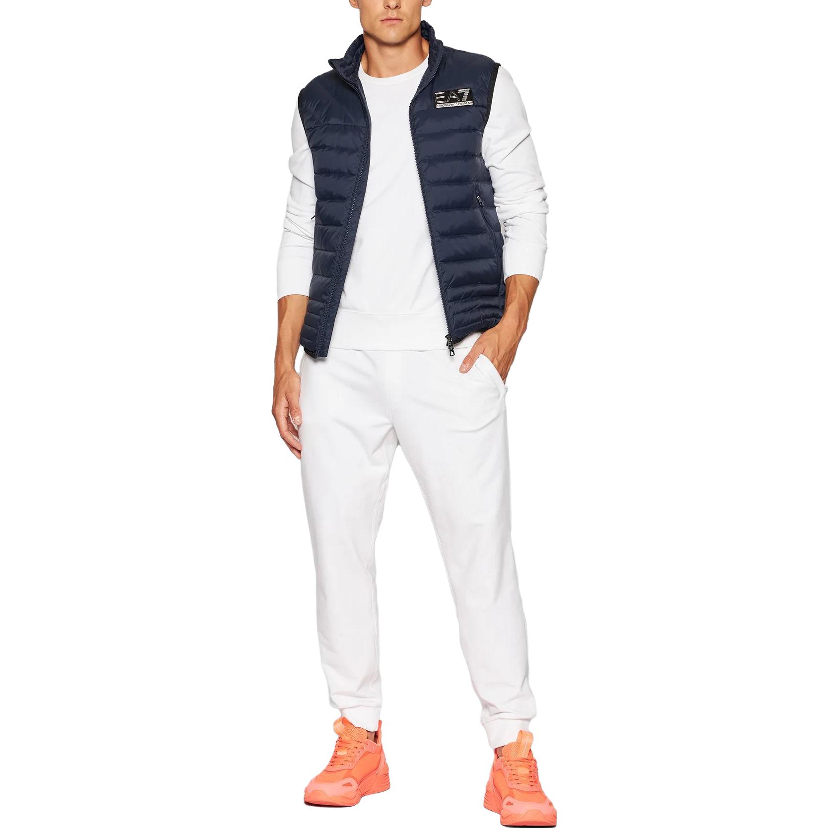 Lookbook Emporio Armani EA7 無袖拉鍊背心 深藍色 6KPQ02-PNR4Z-1554