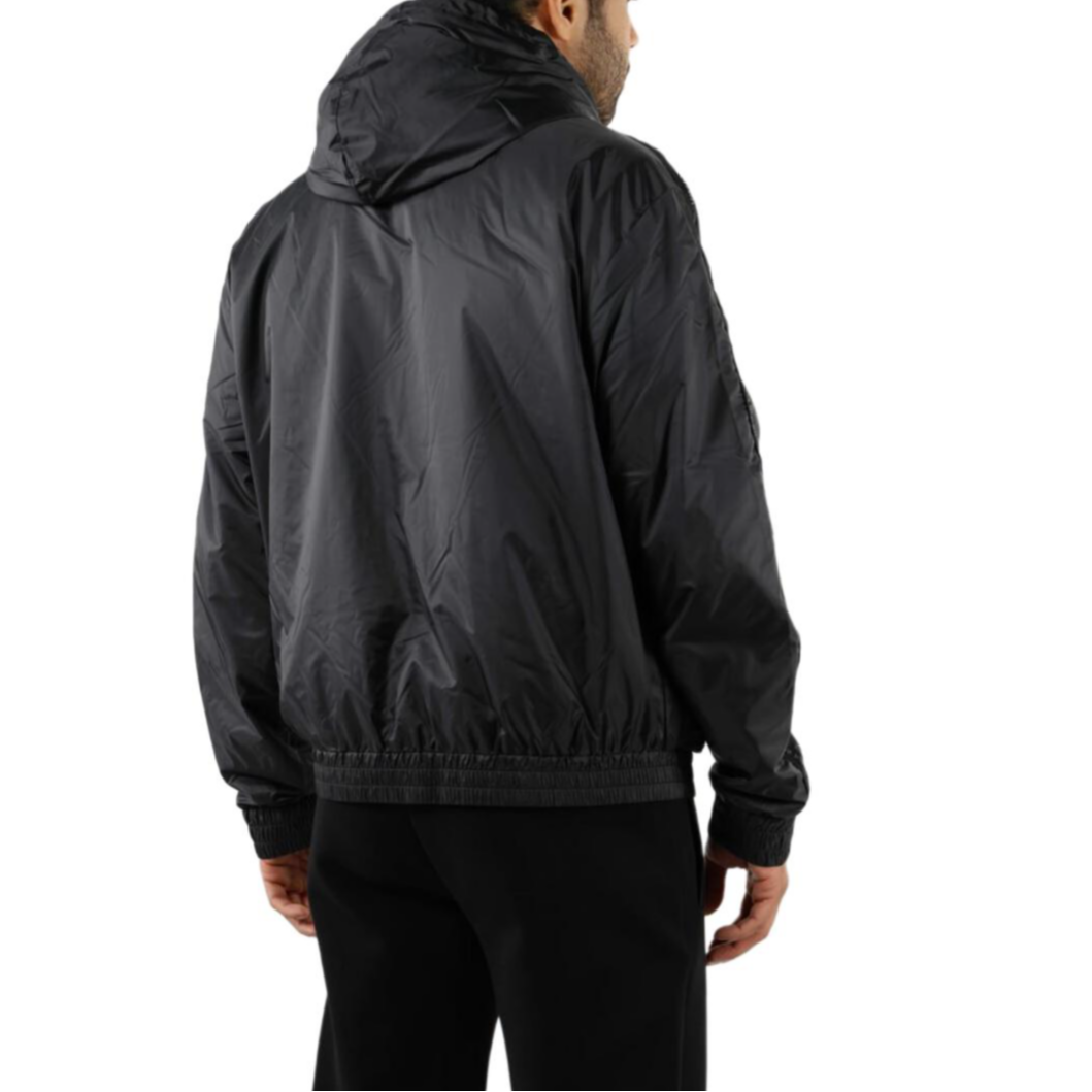 Details for Emporio Armani EA7 Slim-Fit Zip Hoodie Jaket Hitam 3DPB16-PN5ZZ-0200