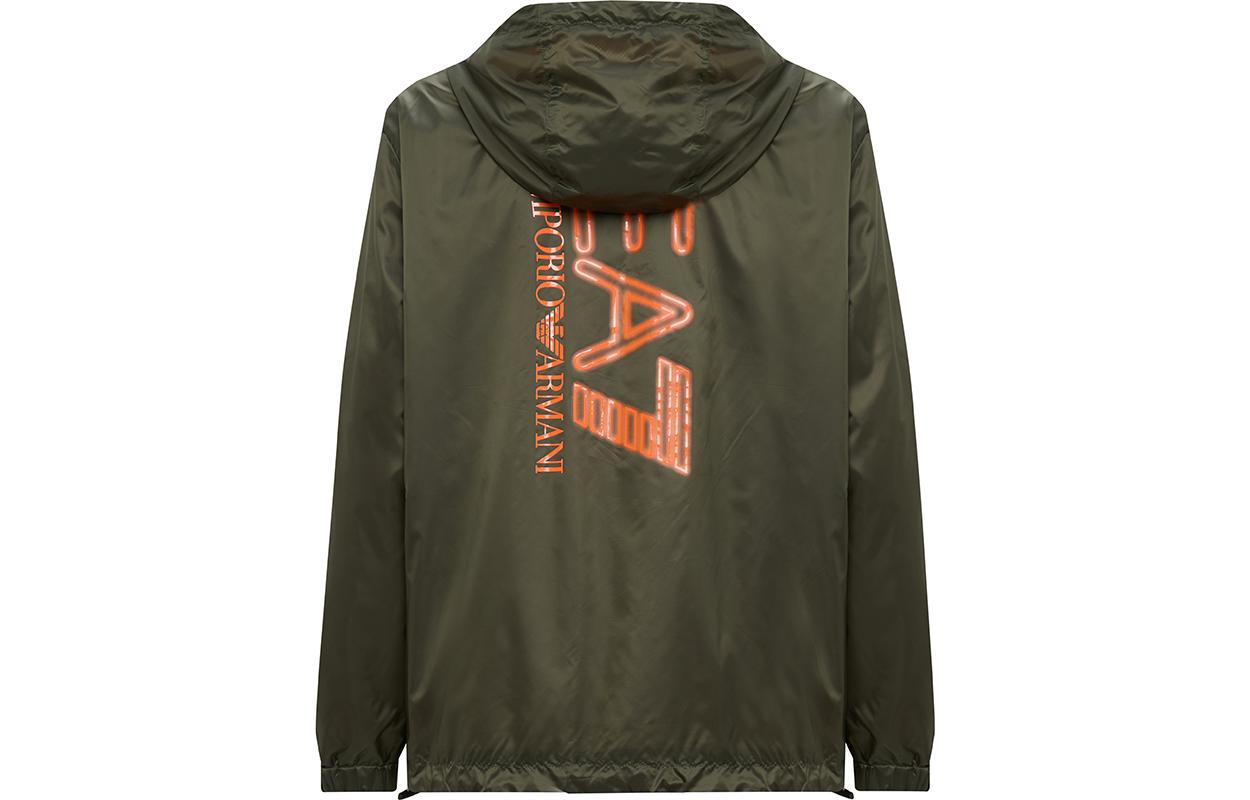 EMPORIO ARMANI EA7  Slim Fit Hoodie Jacket with Back Logo Army Green 3DPB17-PN5ZZ-1846 圖 3