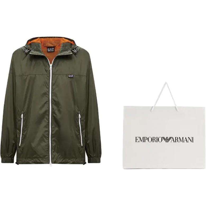 EMPORIO ARMANI EA7  Slim Fit Hoodie Jacket with Back Logo Army Green 3DPB17-PN5ZZ-1846 圖 5