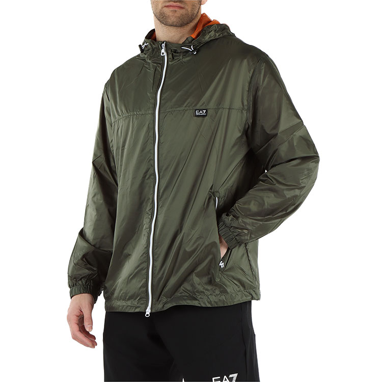 EMPORIO ARMANI EA7  Slim Fit Hoodie Jacket with Back Logo Army Green 3DPB17-PN5ZZ-1846 圖 6