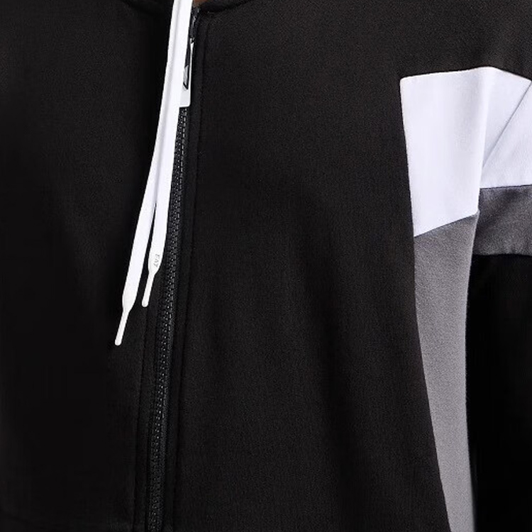 Shop 엠포리오 아르마니 EA7 슬림핏 후디 트랙슈트 블랙 캐주얼 스포츠웨어. 3DPV10-PJLIZ-1200