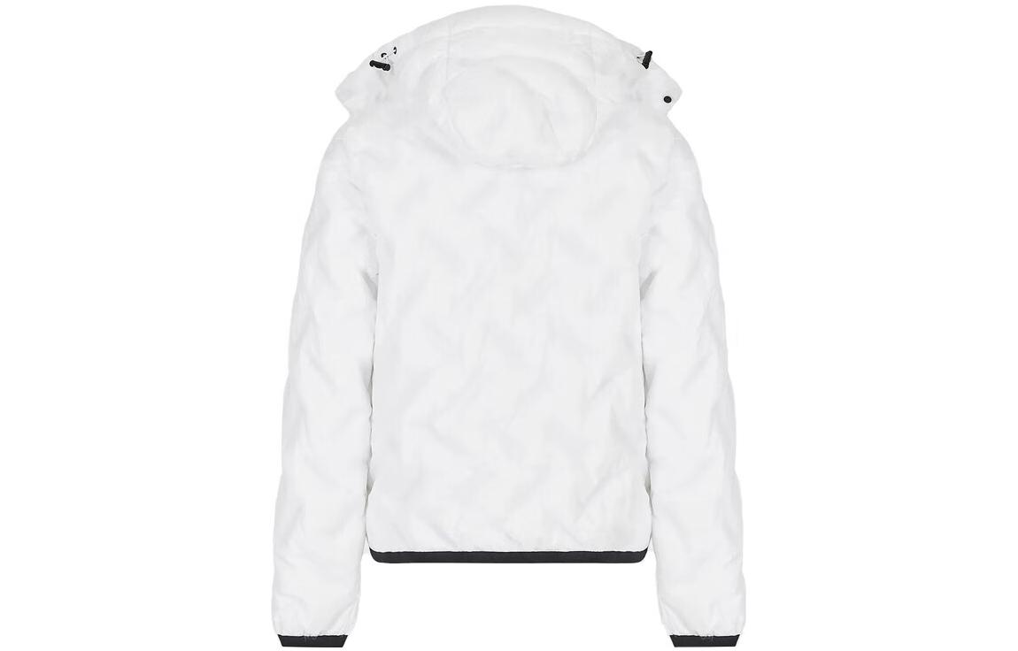 Lookbook EMPORIO ARMANI EA7  White Logo Zip-Up Hoodie Long Sleeve Cotton Jacket 6LPB64-PN8MZ-1100