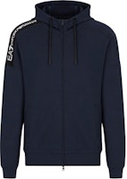 Emporio Armani EA7 Zip Hoodie Navy Blue with Logo Detail. 6DPM12-PJOGZ-1562 Emporio Armani EA7 Zip Hoodie Navy Blue with Logo Detail. 6DPM12-PJOGZ-1562