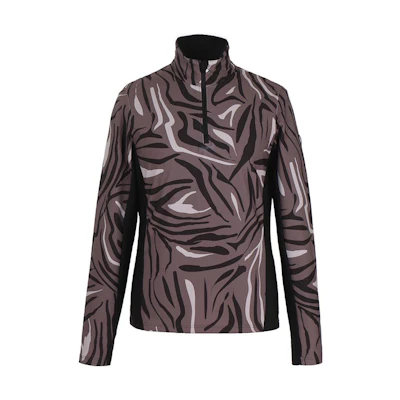 Emporio Armani EA7 Abstract Pattern Zip-Up Sweatshirt Brown Men’s Jacket 6XPMB8-PJ35Z-1200