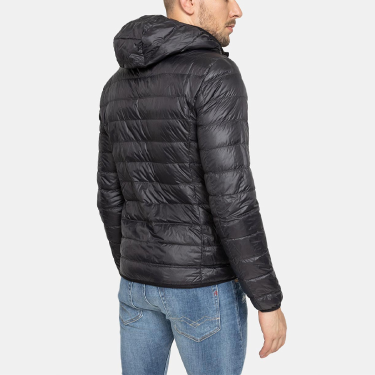 Sizing 安普里奥·阿玛尼EA7黑金连帽羽绒夹克带徽标印花 8NPB02-PN29Z-00208