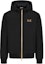 Order EMPORIO ARMANI EA7 Jaket Hitam Berhud Zip Kapas dengan Cetakan Logo. 8NPB21-PNFZZ-0208