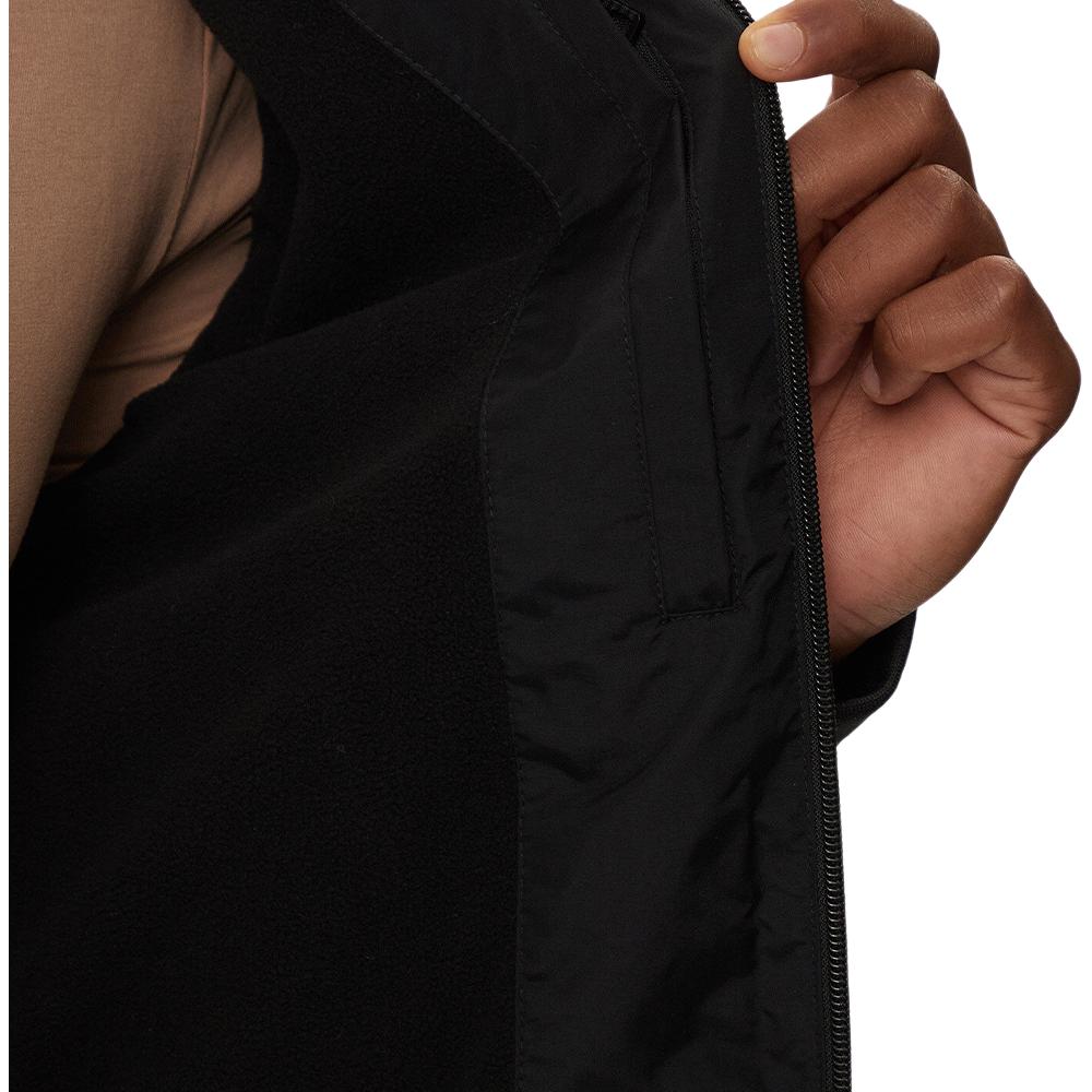 Sizing EMPORIO ARMANI EA7 Jaket Hitam Berhud Zip Kapas dengan Cetakan Logo. 8NPB21-PNFZZ-0208