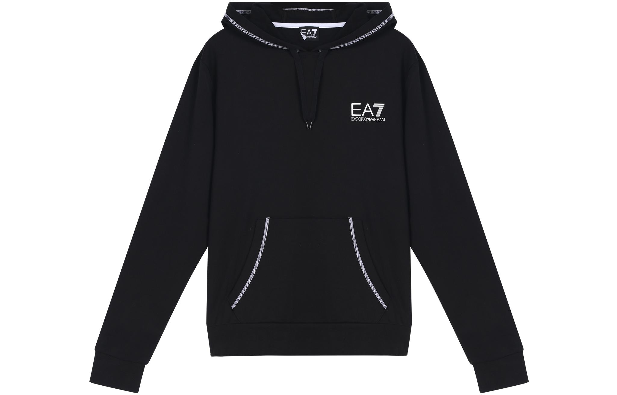 Emporio Armani EA7 Black Cotton Hoodie 4A231-274454-00020