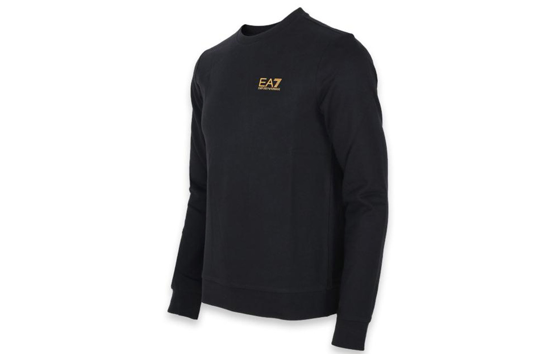 Lookbook Emporio Armani EA7 黑色圓領休閒長袖運動衫 8NPM52-PJ05Z-0208