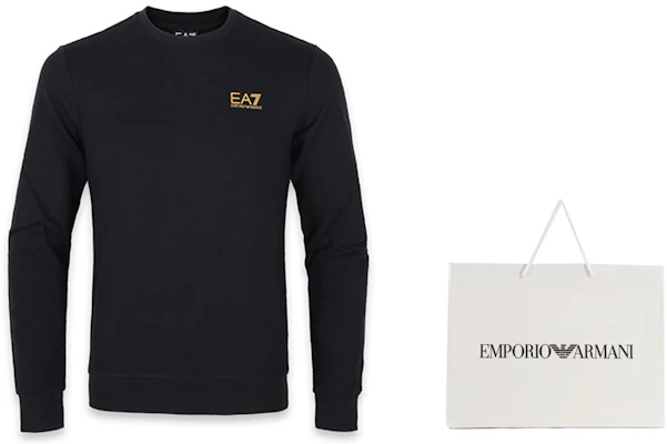 Emporio Armani EA7 黑色圓領休閒長袖運動衫 8NPM52-PJ05Z-0208 Purchase Emporio Armani EA7 黑色圓領休閒長袖運動衫 8NPM52-PJ05Z-0208