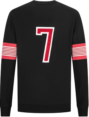 Emporio Armani EA7 黑色條紋字母印花圓領運動衫 6RPM56-PJ07Z-1200 Lookbook Emporio Armani EA7 黑色條紋字母印花圓領運動衫 6RPM56-PJ07Z-1200