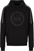 Emporio Armani EA7 Black Drawstring Logo Hoodie Long Sleeve Sweatshirt 3DPM65-PJTKZ-1200 Emporio Armani EA7 Black Drawstring Logo Hoodie Long Sleeve Sweatshirt 3DPM65-PJTKZ-1200
