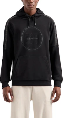 Emporio Armani EA7 Hoodie Logo Hitam Lengan Panjang Sweatshirt Lelaki 3DPM65-PJTKZ-1200 Lookbook Emporio Armani EA7 Hoodie Logo Hitam Lengan Panjang Sweatshirt Lelaki 3DPM65-PJTKZ-1200