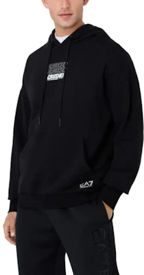 Emporio Armani EA7 黑色字母印花抽繩衛衣 6RPM44-PJSAZ-1200 Purchase Emporio Armani EA7 黑色字母印花抽繩衛衣 6RPM44-PJSAZ-1200