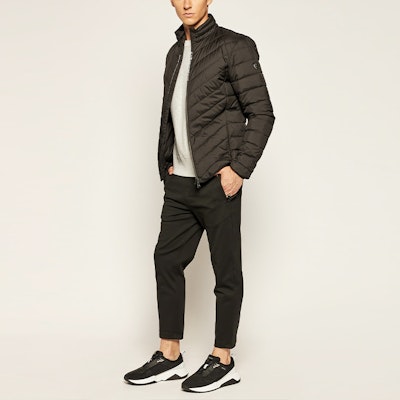 Emporio Armani EA7 Black Fitted Down Jacket 8NPB06-PNE1Z-1200 Sizing Emporio Armani EA7 Black Fitted Down Jacket 8NPB06-PNE1Z-1200