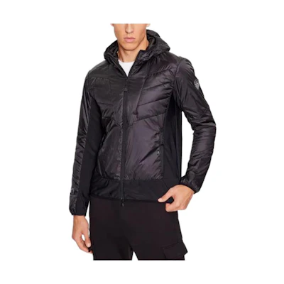 Emporio Armani EA7 Black Fitted Hoodie Zip Jacket 6RPB45-PNCMZ-1200