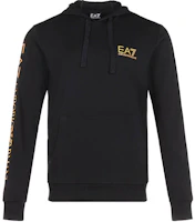 Emporio Armani EA7 Black Gold Logo Print Pullover Sweatshirt 6HPM18-PJ05Z-1203 Emporio Armani EA7 Black Gold Logo Print Pullover Sweatshirt 6HPM18-PJ05Z-1203