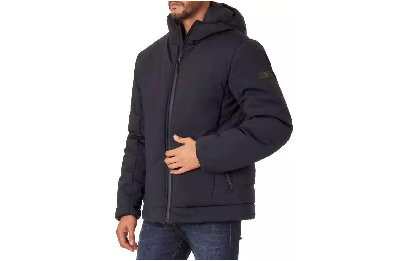 Emporio Armani EA7 Black Hooded Full-Zip Jacket 6GPB27-PNR2Z-0208