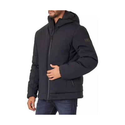 Emporio Armani EA7 Black Hooded Full-Zip Jacket 6GPB27-PNR2Z-0208