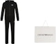 Shop Emporio Armani EA7 Black Hooded Logo Tracksuit For Men 8NPV50-PJ05Z-1200