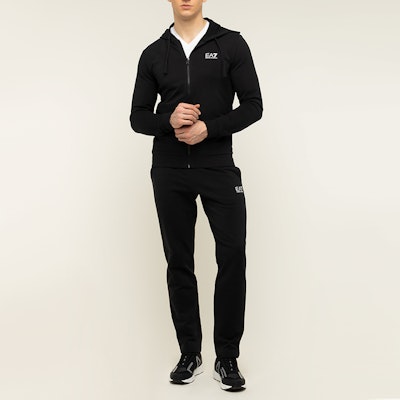 Emporio Armani EA7 Black Hooded Logo Tracksuit For Men 8NPV50-PJ05Z-1200 Purchase Emporio Armani EA7 Black Hooded Logo Tracksuit For Men 8NPV50-PJ05Z-1200