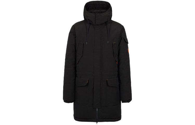 Emporio Armani EA7 Black Hooded Puffer Jacket 6GPK05-PNR6Z-1200