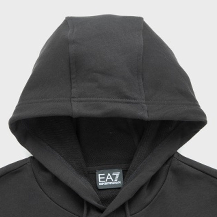 Purchase Emporio Armani EA7 黑色連帽印字衛衣 SS22 3LPM51-PJEQZ-1200