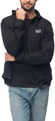 Emporio Armani EA7 黑色連帽外套附字母印花與拉鍊 6RPM53-PJ05Z-0200 Details for Emporio Armani EA7 黑色連帽外套附字母印花與拉鍊 6RPM53-PJ05Z-0200