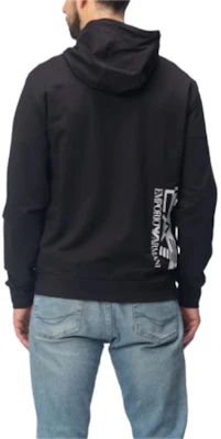 Emporio Armani EA7 黑色連帽外套附字母印花與拉鍊 6RPM53-PJ05Z-0200 1