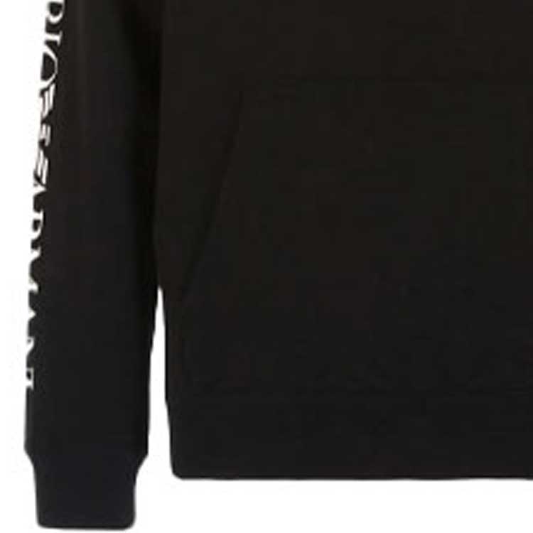 Sizing Emporio Armani EA7 Hoodie Hitam dengan Rekaan Logo 6KPM74-PJ07Z-1200